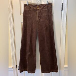 Kut Meg Wide Leg High Rise corduroy, rosemary 8